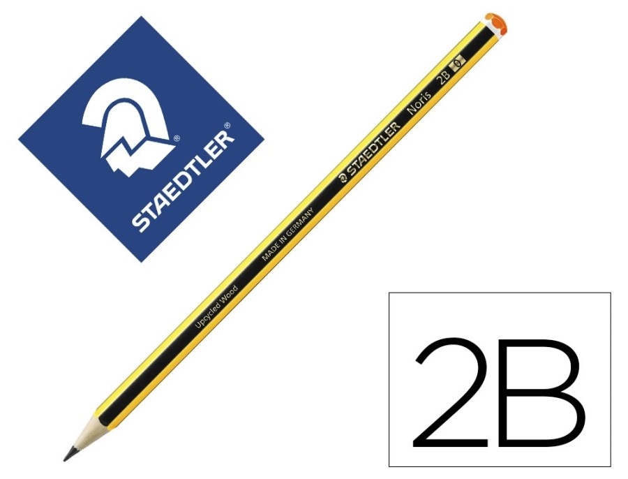 Crayon graphite staedtler noris 120 2b hexagonal mine 2mm très résistante Crayon graphite staedtler noris 120 2b hexagonal mine 2mm très résistante