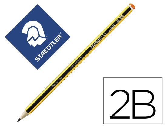 Crayon graphite staedtler noris 120 2b hexagonal mine 2mm très résistante