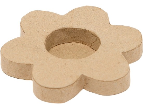 Bougeoir carton à décorer fleur O'COLOR 10cm 5