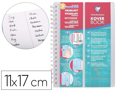 KOVERBOOK CLAIRE CARNET CAHIER 110 X 170 MM 100 P 90 G
