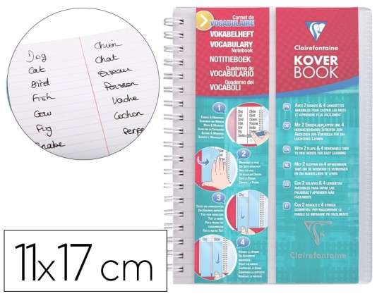 KOVERBOOK CLAIRE CARNET CAHIER 110 X 170 MM 100 P 90 G