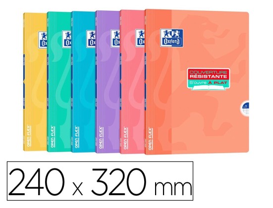 CAHIER HAMELIN OPENFLEX CAHIERS SCOLAIRE 240 X 320 MM 96 PAGES PASTEL AGRAFE