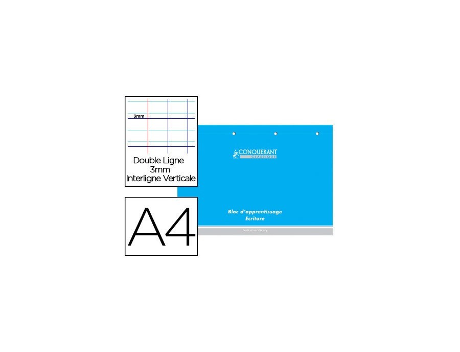 BLOC CONQUERANT A4 CAHIERS D'EXERCICES DE STIMULA DIN 160 PAGES 90G