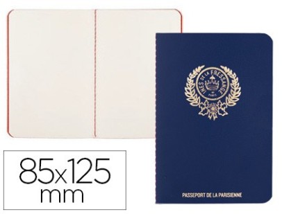 CARNET PIQUE CARPENTRAS DE NOTES 83 X 122 MM BLEU MARINE INES