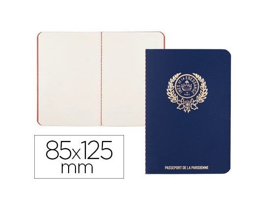 CARNET PIQUE CARPENTRAS DE NOTES 83 X 122 MM BLEU MARINE INES