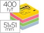 BLOC-NOTES POST-IT MINI ADH MULTICOLORE 51 X MM 400 51X51MM