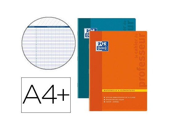 CAHIER ENSEIGNANTS OXFORD AGENDA DU PROFESSEUR DIN A4+ 100 MATERNELLE