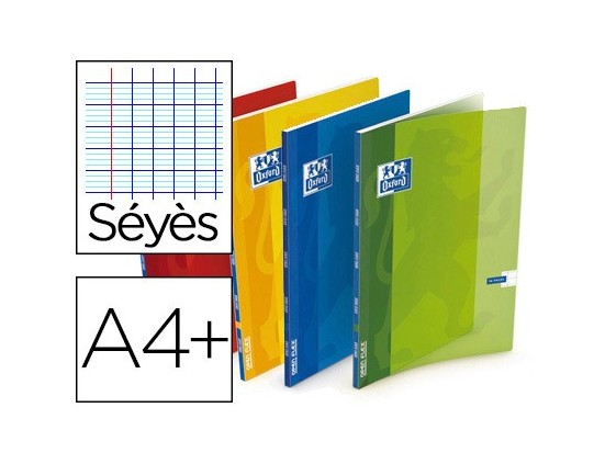 CAHIER PIQUE OXFORD CAHIERS DIN A4+ PP 96 SEYES 90 G OPENFLEX COUVERTURE