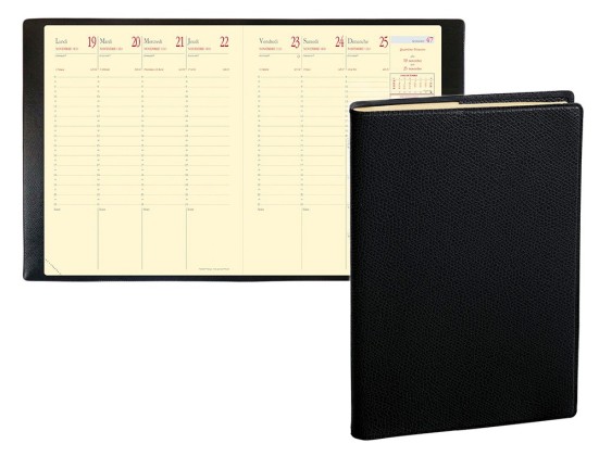 AGENDA QUOVADIS DEUX PAGES IMPALA PRESTIGE PRESIDENT 210X270MM COL