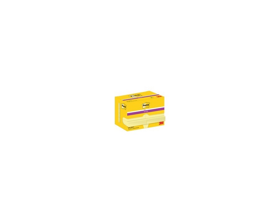BLOC-NOTES POST-IT SUPER JAU 51 X MM 90 STICKY 51X51MM 90F