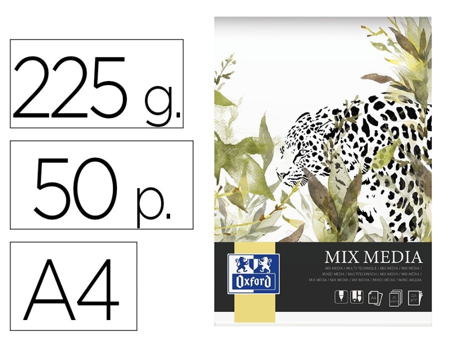 BLOC MIXMEDIA OXF ENDOSSE F DETACHABLES A4 50 PAGES 225G BLOC MIXMEDIA OXF ENDOSSE F DETACHABLES A4 50 PAGES 225G