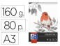 BLOC DRAWING OXFORD ENDOSSE F DETACHABLES A3 80 PAGES 160G