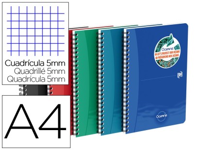 CAH OCEANIS OXF CAHIERS ASS 210 X 297 MM 180 INTEG PP PAGES