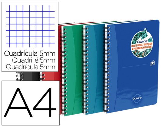 CAH OCEANIS OXF CAHIERS ASS 210 X 297 MM 180 INTEG PP PAGES