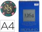 BLOC DESSIN 1264 FABRIANO A4 NOIR 200G 40F