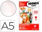 BLOC MANGA CLAIREFONTAINE A5 COLLE 14,8X21 100GR 50 FEUILLES BLOC MANGA CLAIREFONTAINE A5 COLLE 14,8X21 100GR 50 FEUILLES