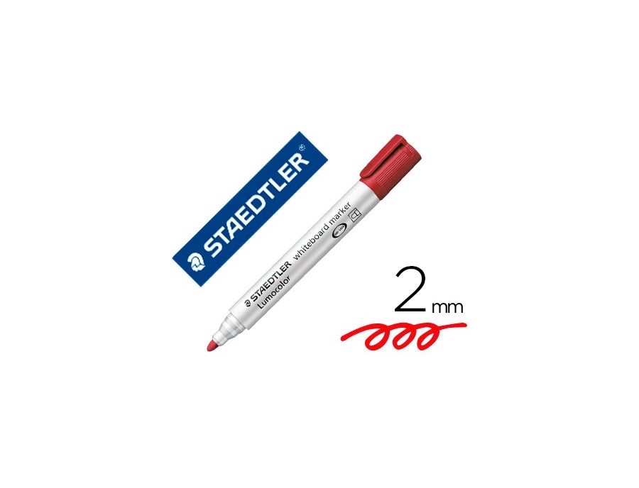 Marqueur staedtler tableau blanc dry safe pointe ogive rouge