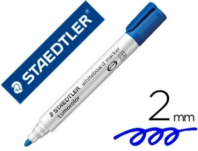 Marqueur staedtler tableau blanc dry safe pointe ogive bleu