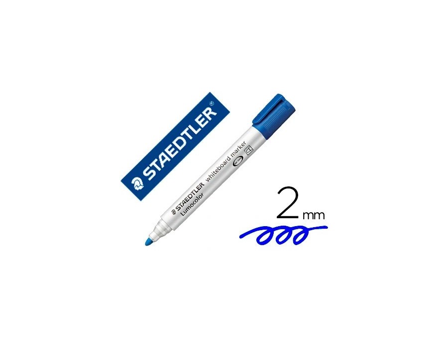 Marqueur staedtler tableau blanc dry safe pointe ogive bleu
