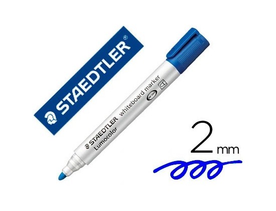 Marqueur staedtler tableau blanc dry safe pointe ogive bleu