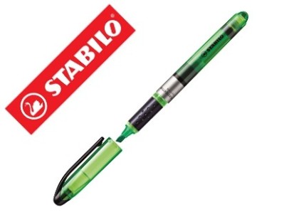 Surligneur stabilo navigator modèle poche clip résistance intense lumière couleur vert