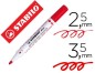 MARQUEUR STABILO PLAN TABLEAU BLANC POINTE OGIVE ROUGE