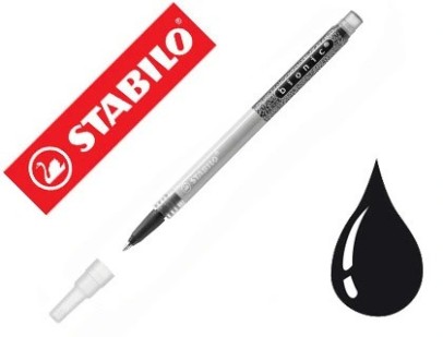 Recharge roller stabilo bionic encre liquide noire.
