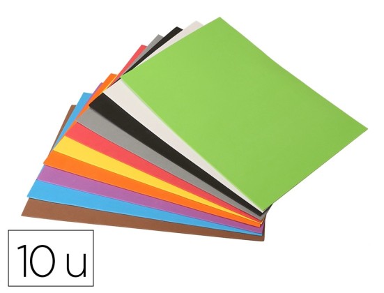 F MOUSSE O'COLOR CAOUT EVA 30X40CM 10 COL ASS POCH 10 UNI