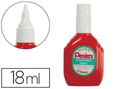 Correcteur pentel pentex zlc1w poche corps flexible stylo 18ml séchage rapide