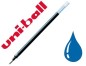 Recharge roller uniball um153 encre gel signo broad umr10 b super ink système double bille pointe large 1mm couleur bleu