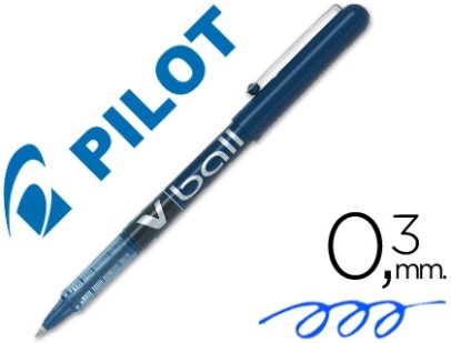 Roller pilot v-ball 5 pointe metal 0,3mm encre liquide coloris turquoise