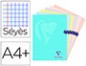 CAHIER PIQUE MIMESYS CLAIREFONTAINE CAHIERS SCOLAIRE ASSORTI PASTEL A4+ COUL 96 Pages 5/5