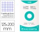 ETUI DE 100 EXA PAP BRISTOL BLANC FICHES QUADRILLE 5X5 UNI