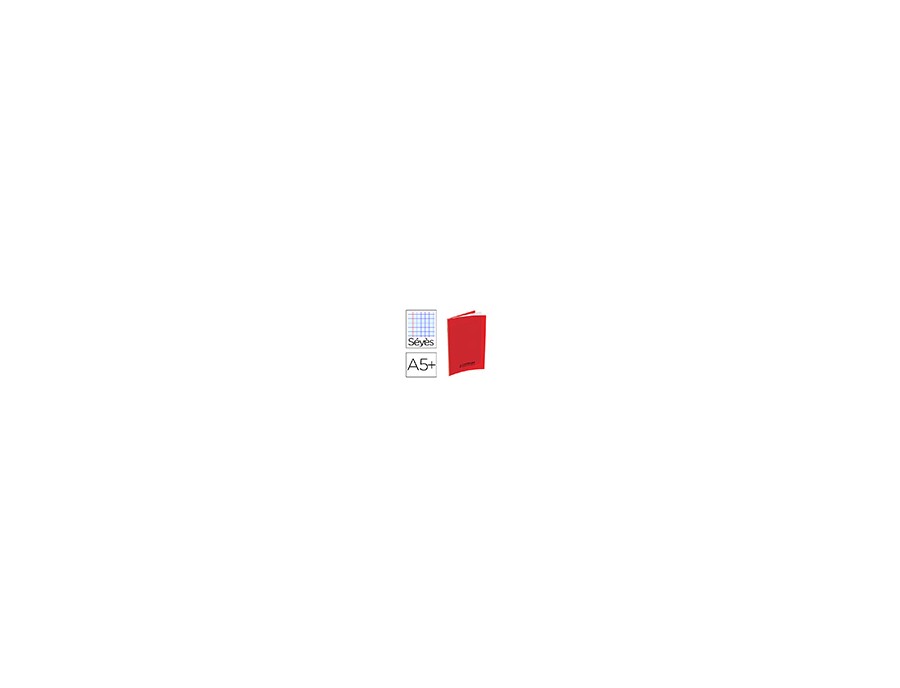CAHIERS CONQUERANT PP A5+ 17X22CM 140 PAGES 90G SEYES COLORI ROUGE