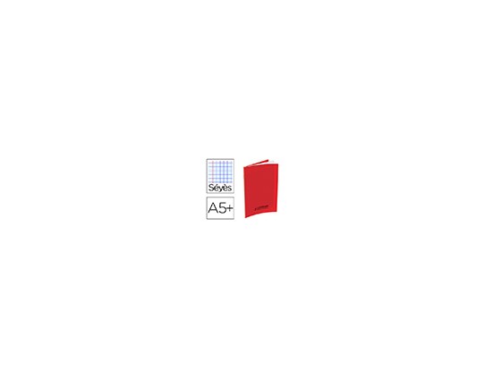 CAHIERS CONQUERANT PP A5+ 17X22CM 140 PAGES 90G SEYES COLORI ROUGE