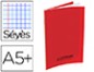 CAHIERS CONQUERANT PP A5+ 17X22CM 140 PAGES 90G SEYES COLORI ROUGE