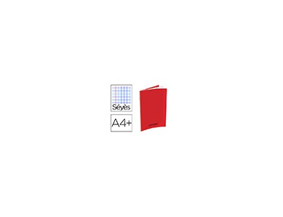 CAHIERS CONQUERANT PP A4+ 24X32CM 140 PAGES 90G SEYES COLORI ROUGE