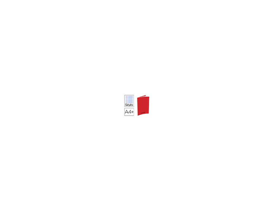 CAHIERS CONQUERANT PP A4+ 24X32CM 140 PAGES 90G SEYES COLORI ROUGE