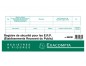 REGISTRE SECURITE POUR ETABLISSEMENTS RECEVANT DU PUBLIC EXACOMPTA