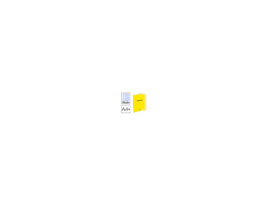 CAHIERS CONQUERANT PP A4+ 24X32CM 140 PAGES 90G SEYES COULEUR JAUNE EN