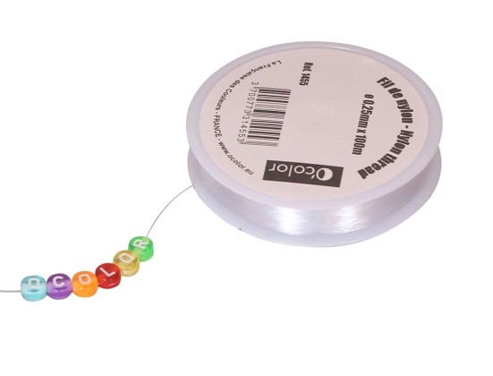 Fil Nylon blanc O'COLOR DIAM 0,25MM