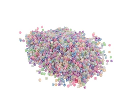 perles rocaille irisees O'COLOR 2,5MM