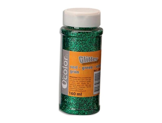 paillettes ultrabrillante verte OCOLORS