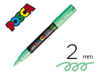 Marqueur peinture pointe pinceau posca PC1-MC vert clair.