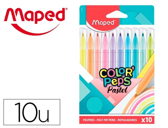 Stylo- feutre maped pastel pochette de 10.