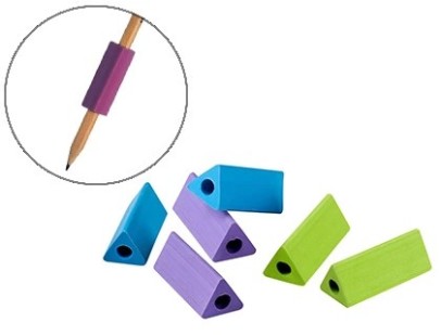 Aide à écrire wonday triangulaire coloris assortis sachet 6 unités