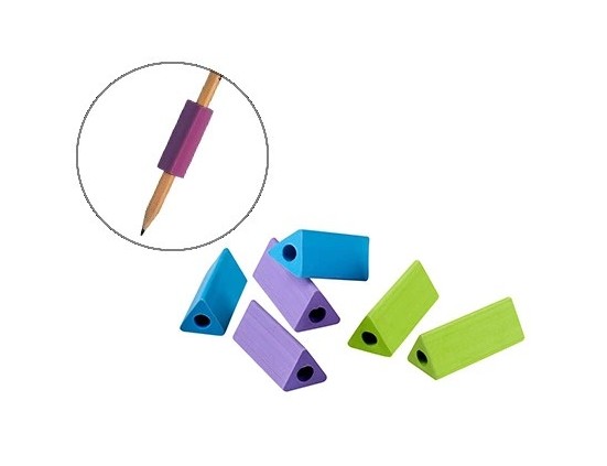 Aide à écrire wonday triangulaire coloris assortis sachet 6 unités
